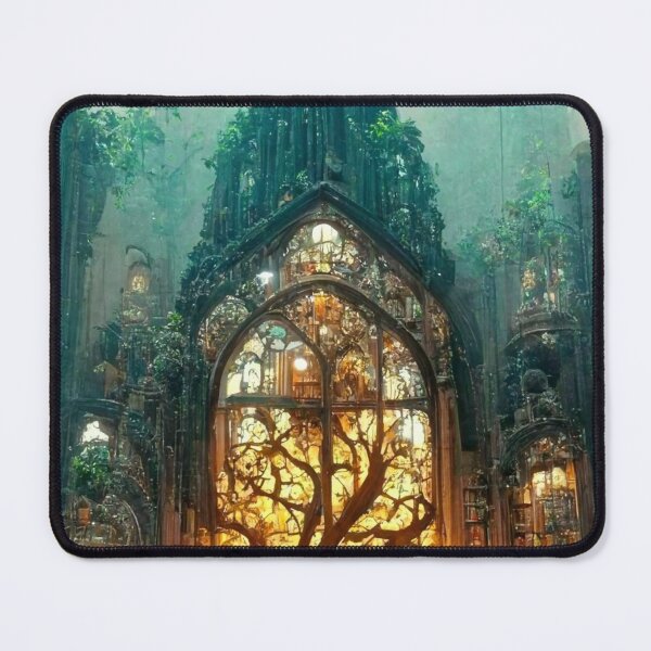 Item preview, Cathedral-Library in a Rainforest designed and sold by Styxiann.
