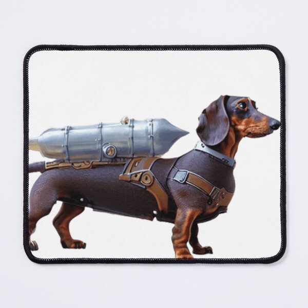Item preview, Dachshund Rocketeer designed and sold by SilverFrog.