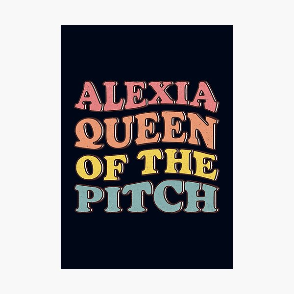 Item preview, Alexia Queen of the Pitch (groovy text) designed and sold by Numero14.