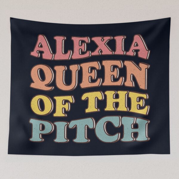 Item preview, Alexia Queen of the Pitch (groovy text) designed and sold by Numero14.
