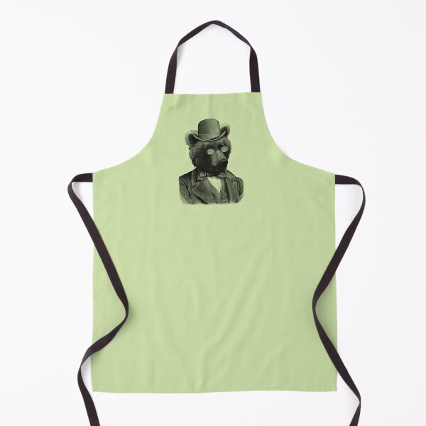 Item preview, Funny bear portrait (green) designed and sold by Madame Memento.