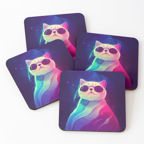 Item preview, cat space art designed and sold by ComicsFactory.