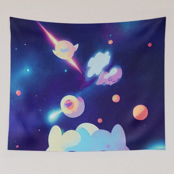 Artikelvorschau, Cloudy animal space art entworfen und verkauft von ComicsFactory.