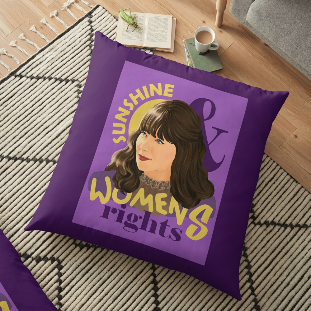 Sunshine and Women's Rights - Eloise Bridgerton 3 Floor Pillow