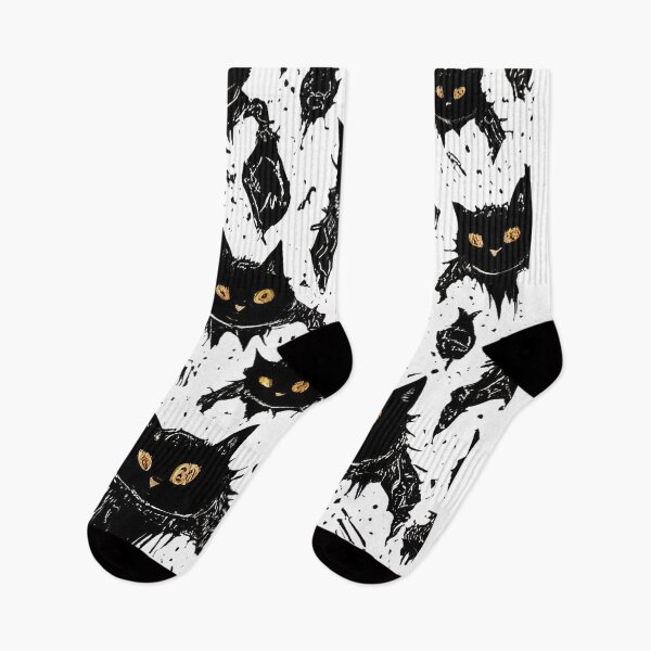 Item preview, Black Cat Bats Halloween Pattern designed and sold by sermskr.