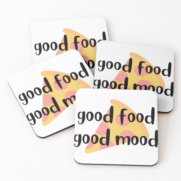 Item preview, good food good mood pizza designed and sold by ashleyhudson.