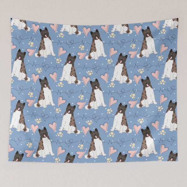 Item preview, LOVE Brown White Akita designed and sold by Lulupainting.