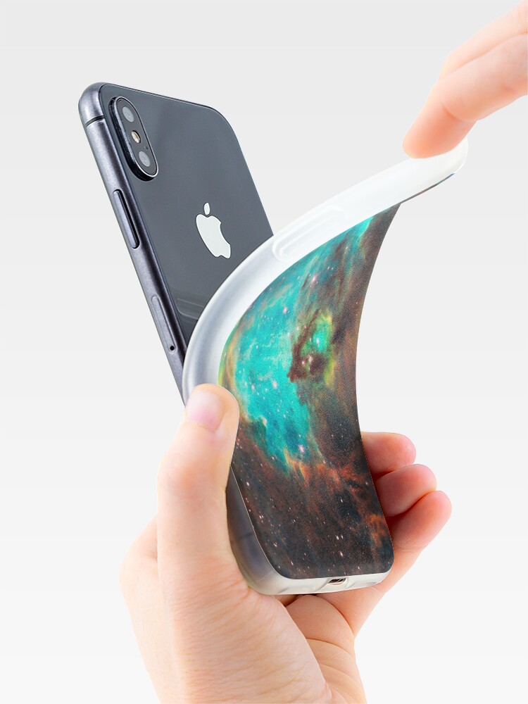Alternate view of Green Galaxy iPhone Case