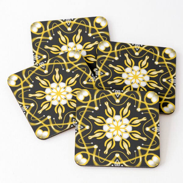 Aperçu de l'œuvre Motif noir et doré créée et vendue par patternologyy.