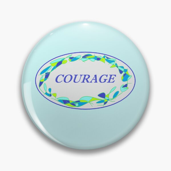 Item preview, Blue Oval Courage designed and sold by MyArtMind.