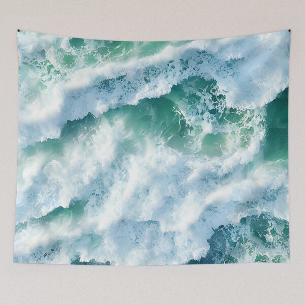 Item preview, blue ocean waves #44 designed and sold by supeart.