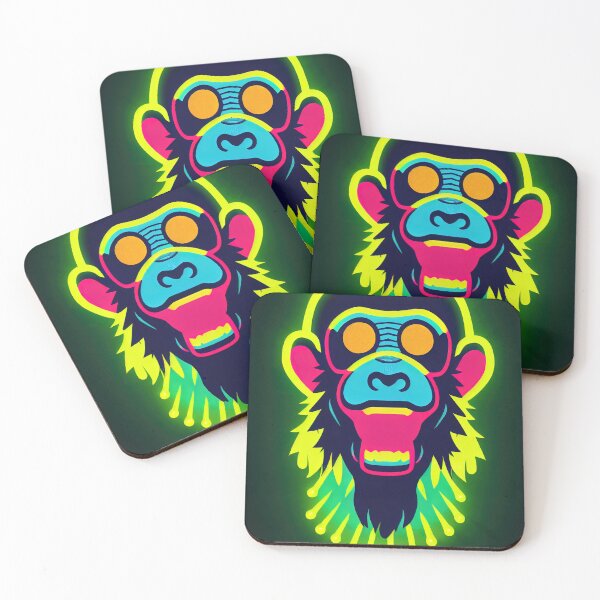 Item preview, Monkey halloween neon minimalism designed and sold by ComicsFactory.