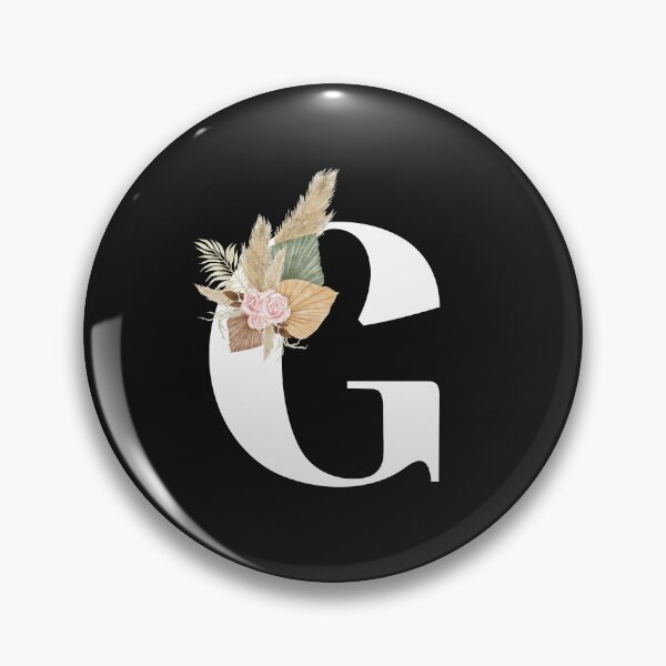 Item preview, letter g floral designed and sold by LU NA.