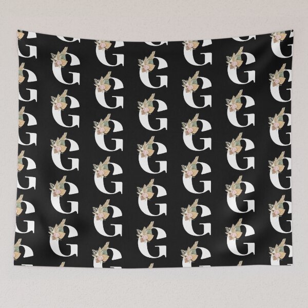 Item preview, letter g floral designed and sold by LU NA.