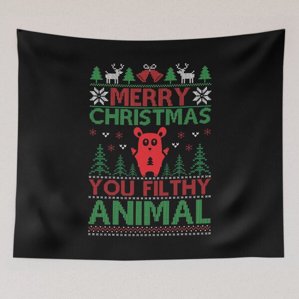 Item preview,  merry Christmas ya filthy animal ,Filthy Animal Sweater designed and sold by sweary12.