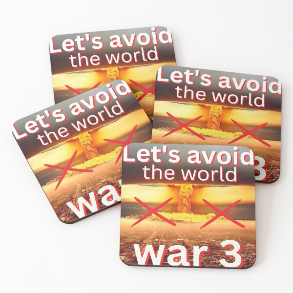 Item preview, let's avoid the world war3 designed and sold by Clothes and Stickers .