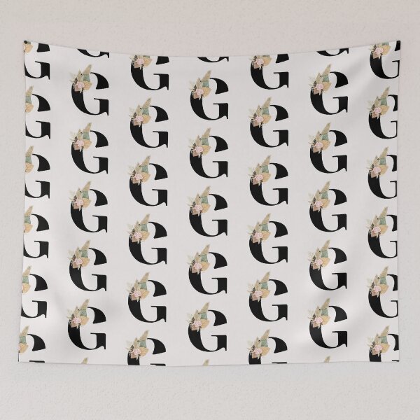 Item preview, letter g floral designed and sold by LU NA.