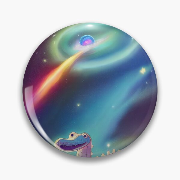Item preview, cute alligator space art designed and sold by ComicsFactory.
