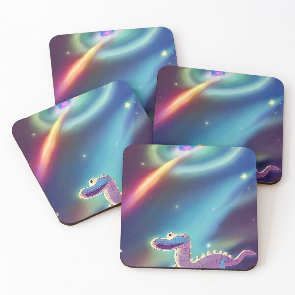 Item preview, cute alligator space art designed and sold by ComicsFactory.