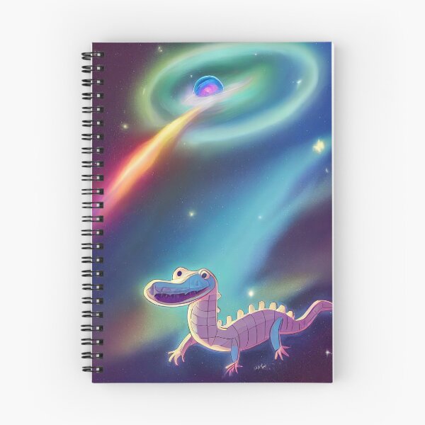 Item preview, cute alligator space art designed and sold by ComicsFactory.