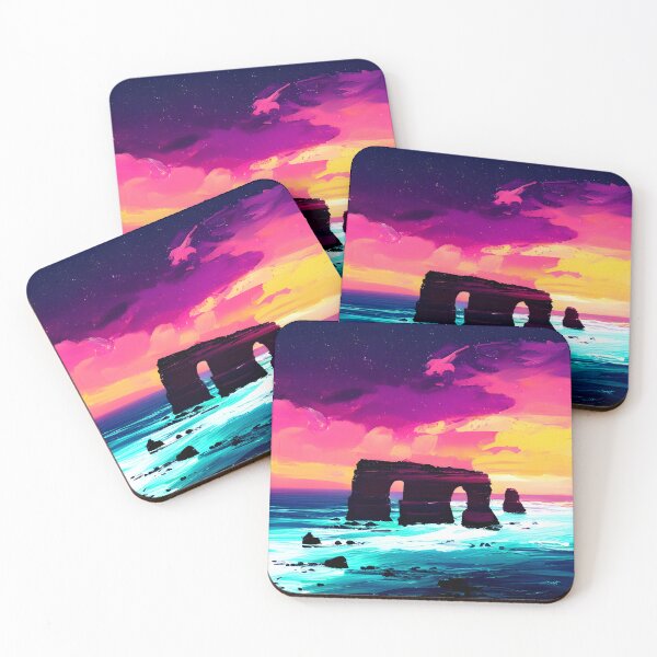 Item preview, ocean sunset waves, orange yellow vibes, vibrant color #3 designed and sold by supeart.