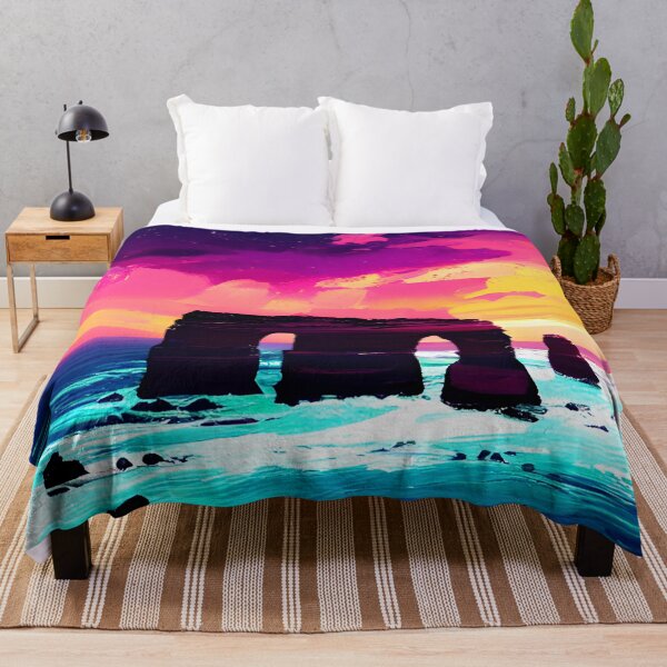 Item preview, ocean sunset waves, orange yellow vibes, vibrant color #3 designed and sold by supeart.