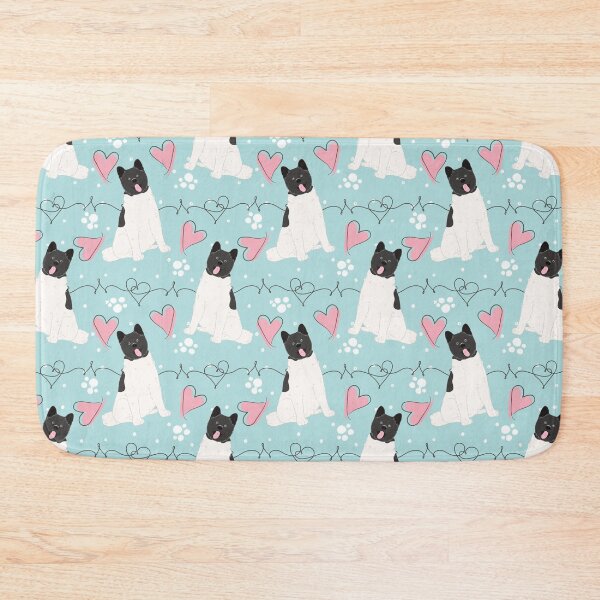 Item preview, LOVE Black White Akita designed and sold by Lulupainting.