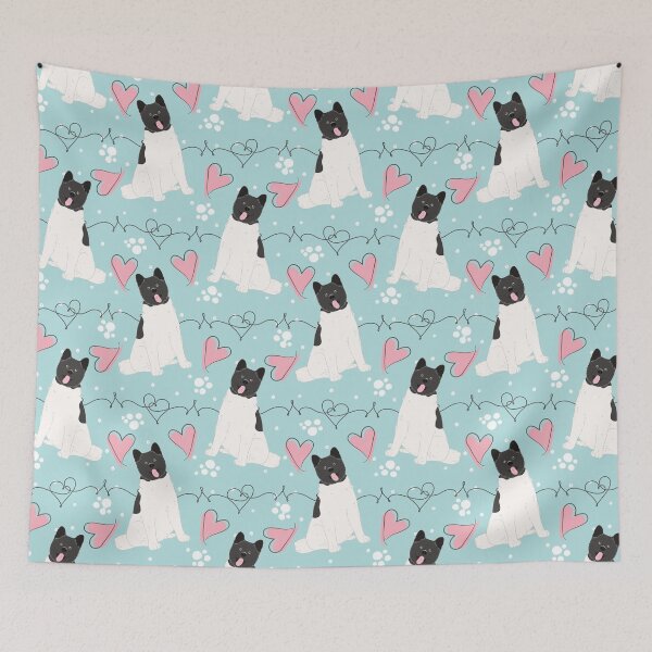Item preview, LOVE Black White Akita designed and sold by Lulupainting.