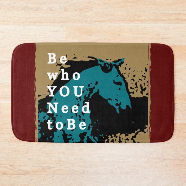 Item preview, Lusitano Horse Logo Running Free Design with Be Who You Need To Be Text designed and sold by DappleDesign.