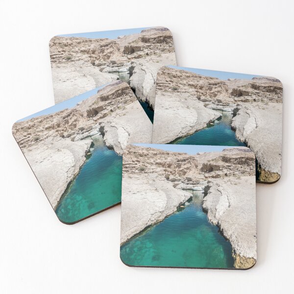 Item preview, Turquoise water river and pool in the canyon of Wadi Bani Khalid designed and sold by DavidGabisPhoto.