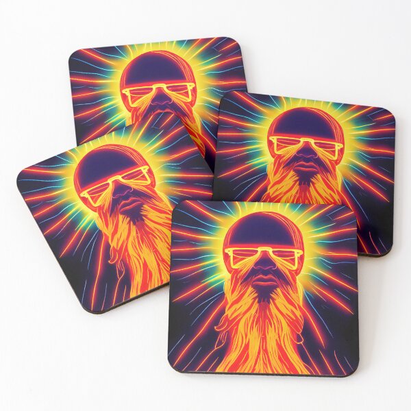 Item preview, Neon vaporwave old man designed and sold by ComicsFactory.