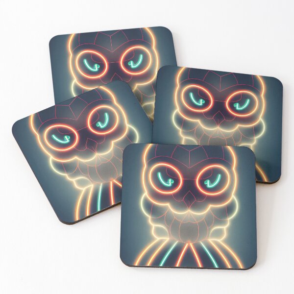 Item preview, Neon owl designed and sold by ComicsFactory.