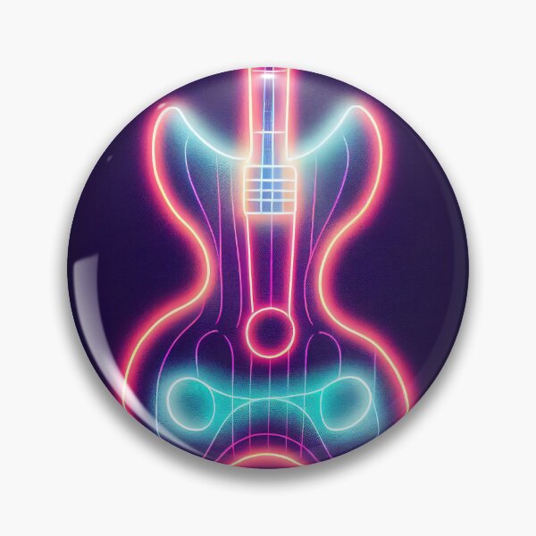Item preview, Neon electric guitar halloween designed and sold by ComicsFactory.