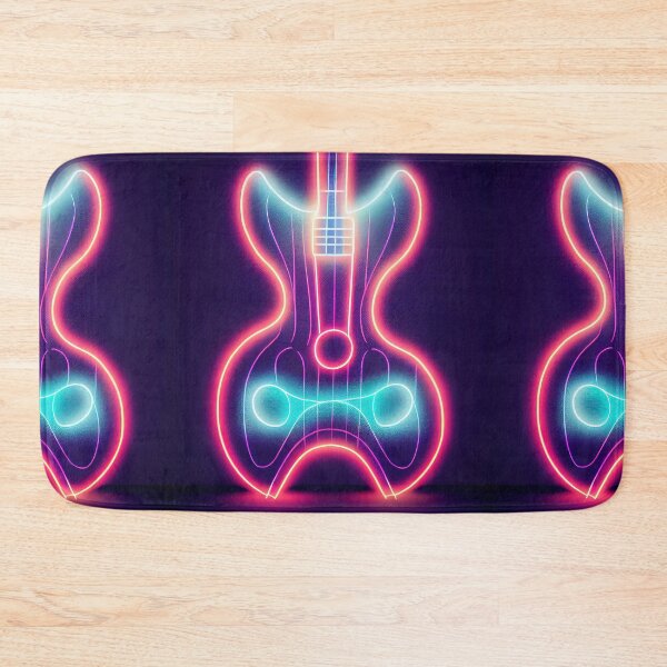 Item preview, Neon electric guitar halloween designed and sold by ComicsFactory.