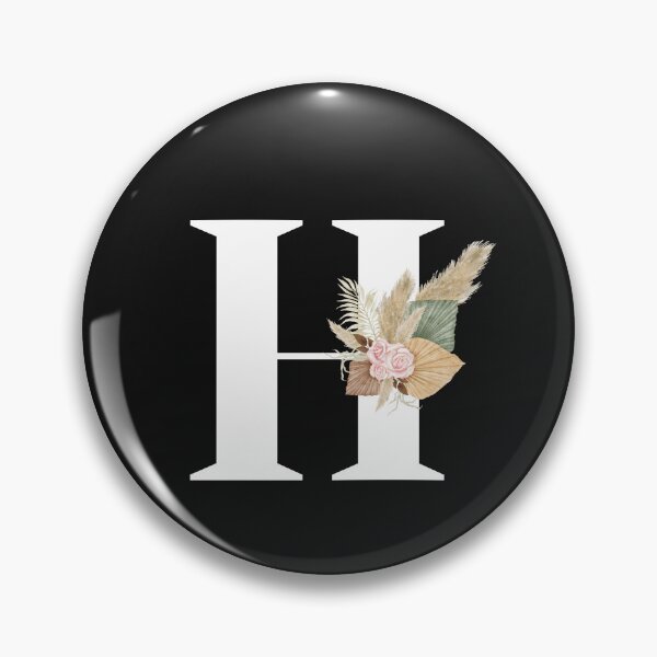 Item preview, letter h floral designed and sold by LU NA.