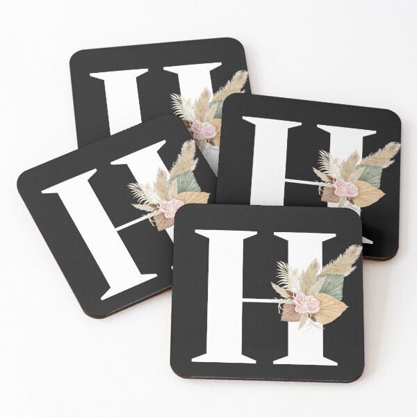 Item preview, letter h floral designed and sold by LU NA.