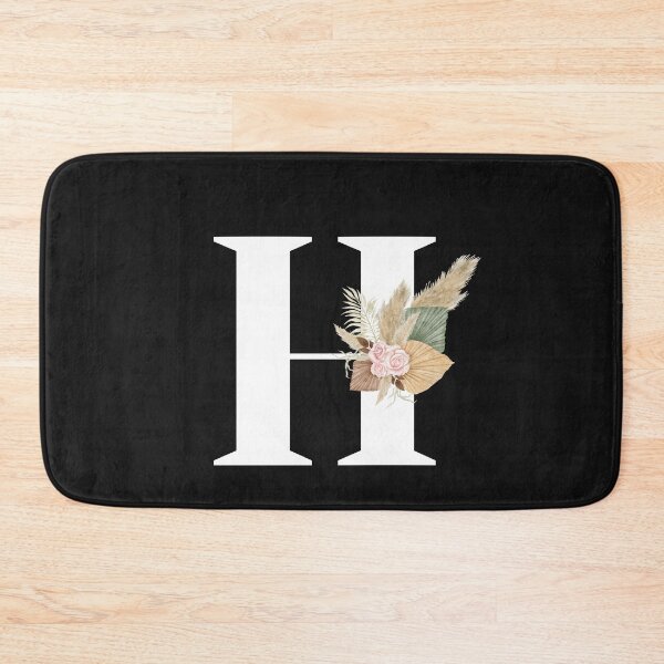 Item preview, letter h floral designed and sold by LU NA.