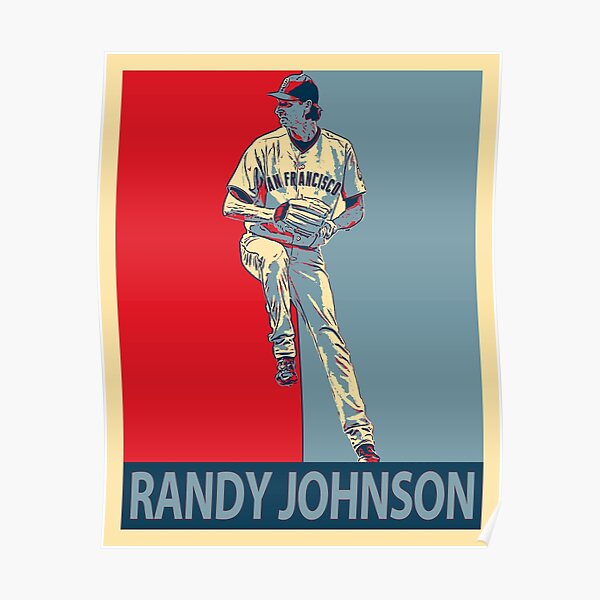 Throwback Randy Johnson Montreal Expos #51 Blue Mens Large Baseball Jersey