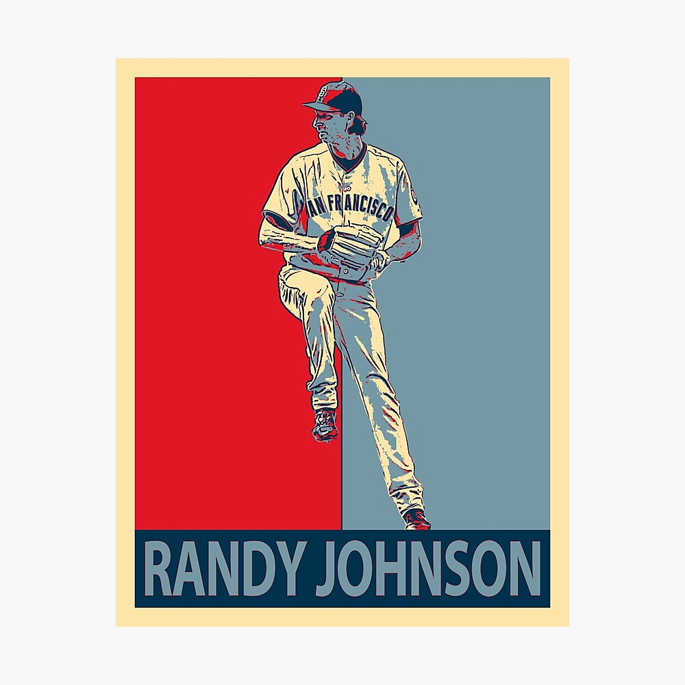 Randy Johnson Hits The Bird Poster for Sale by RatTrapTees