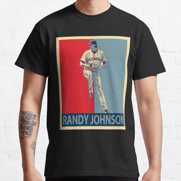 Throwback Randy Johnson Montreal Expos #51 Blue Mens Large Baseball Jersey