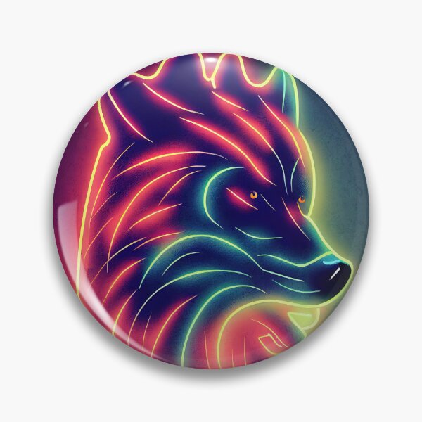Item preview, Neon wolf designed and sold by ComicsFactory.