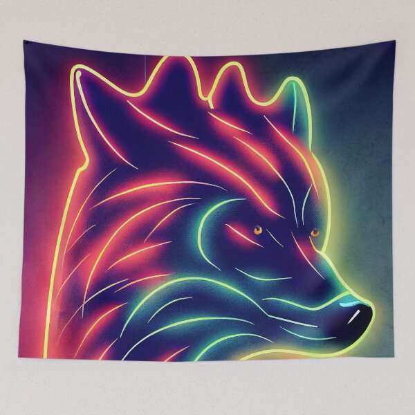 Item preview, Neon wolf designed and sold by ComicsFactory.