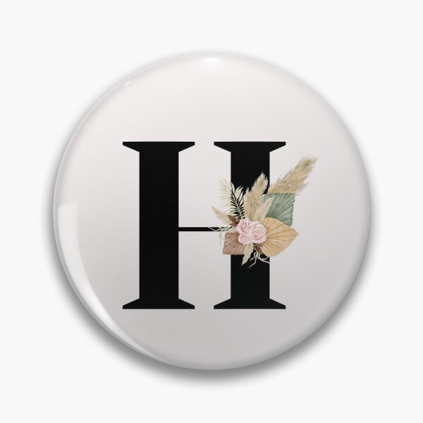 Item preview, letter h floral designed and sold by LU NA.