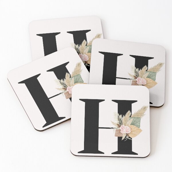 Item preview, letter h floral designed and sold by LU NA.