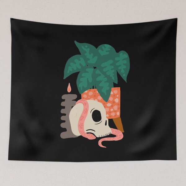 Item preview, Skull Still Life designed and sold by latheandquill.