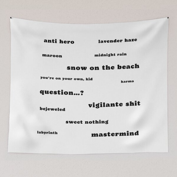 Item preview, MIDNIGHTS TRACKLIST designed and sold by baldbird.