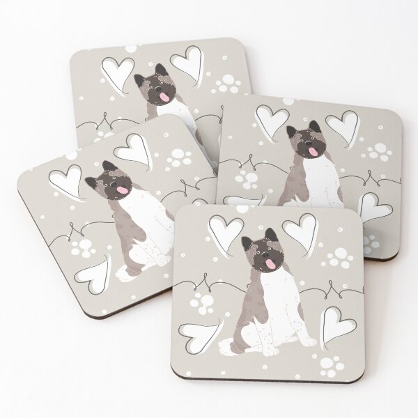 Item preview, LOVE Fawn Pinto Akita designed and sold by Lulupainting.