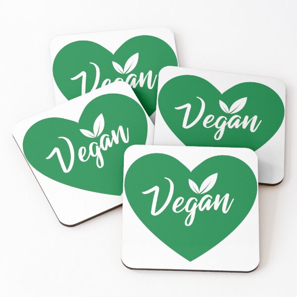 Item preview, Happy World Vegan Day - World Vegetarian Day - Vegan Lettering with Leaf in Heart designed and sold by WBP Mart.