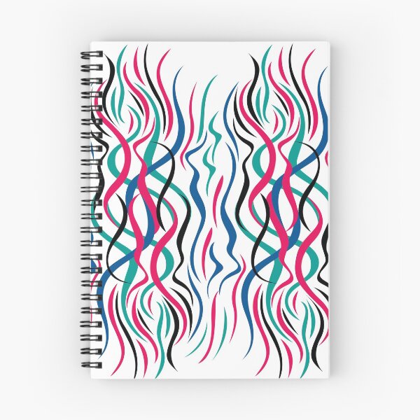 Item preview, abstract colorful curves designed and sold by CREATINERY.