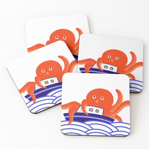 Item preview, A giant red squid that just woke up designed and sold by 1692pop.